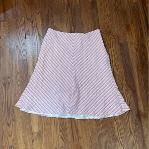 Loft linen-blend skirt